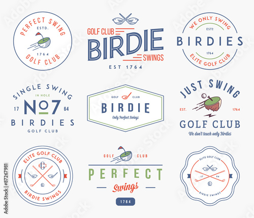 Golf Badges and labels