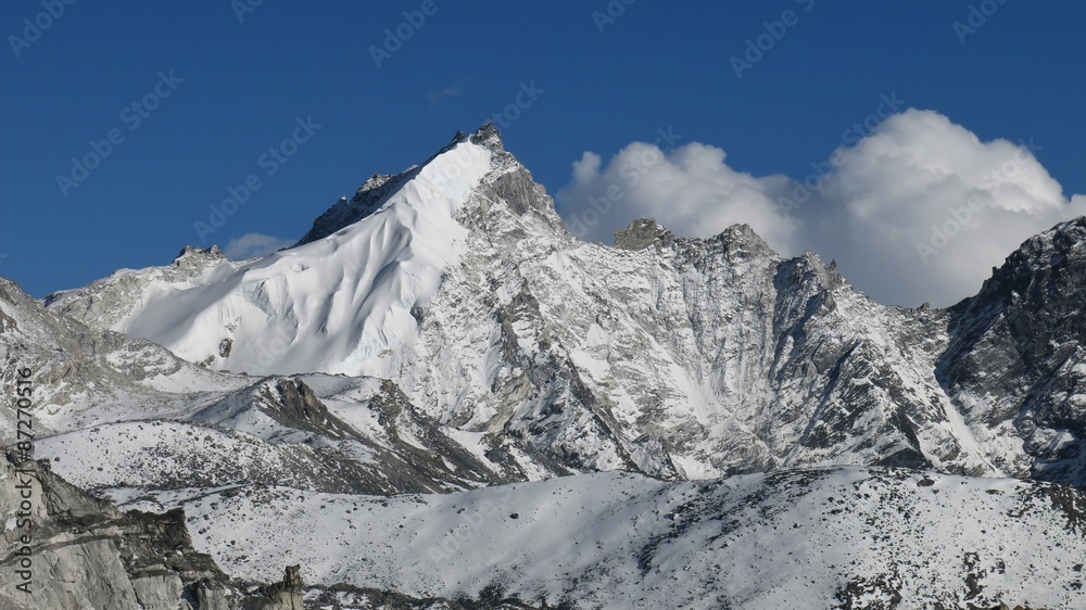 Snow covered Mehra Peak