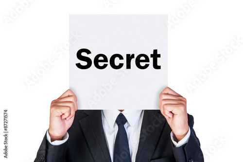 Say secret word on paper