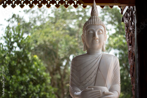 Fotografija Thai Buddha Golden Statue in Wat Tha Sai , Phang Nga  Thailand.