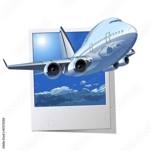 Vector Cartoon Airliner