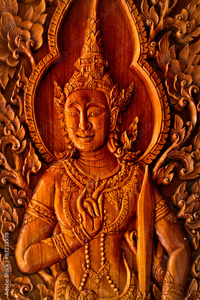 Wooden carved thai style