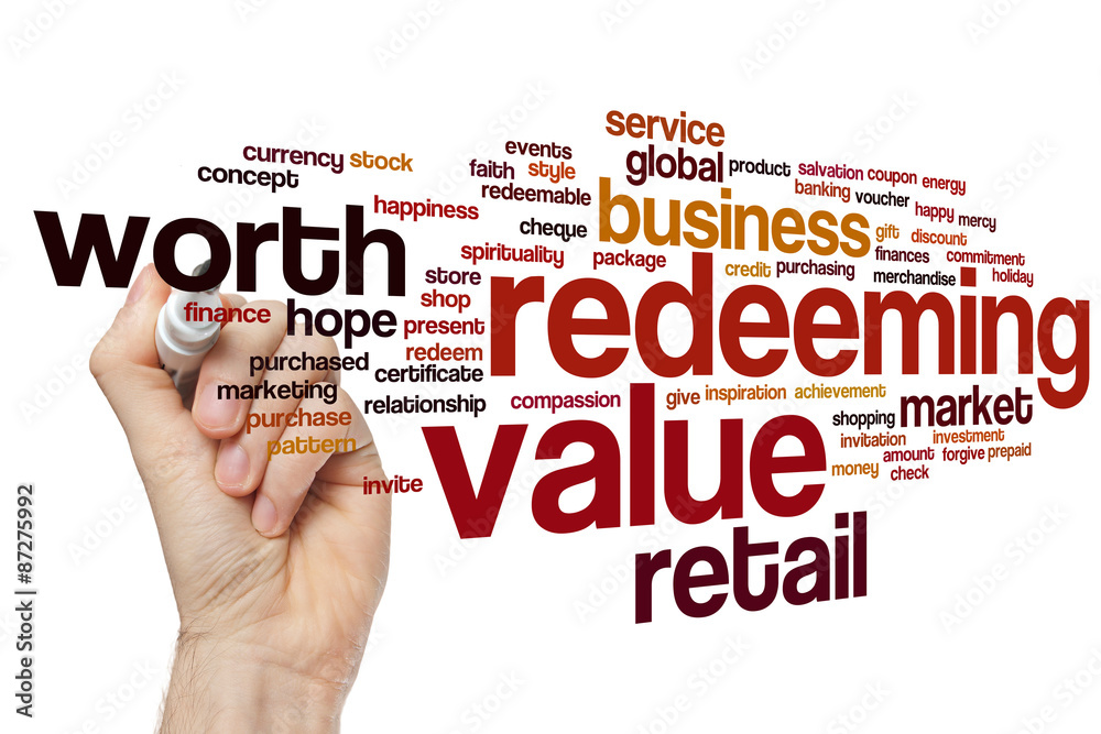 Redeeming value word cloud Redeeming value word cloud