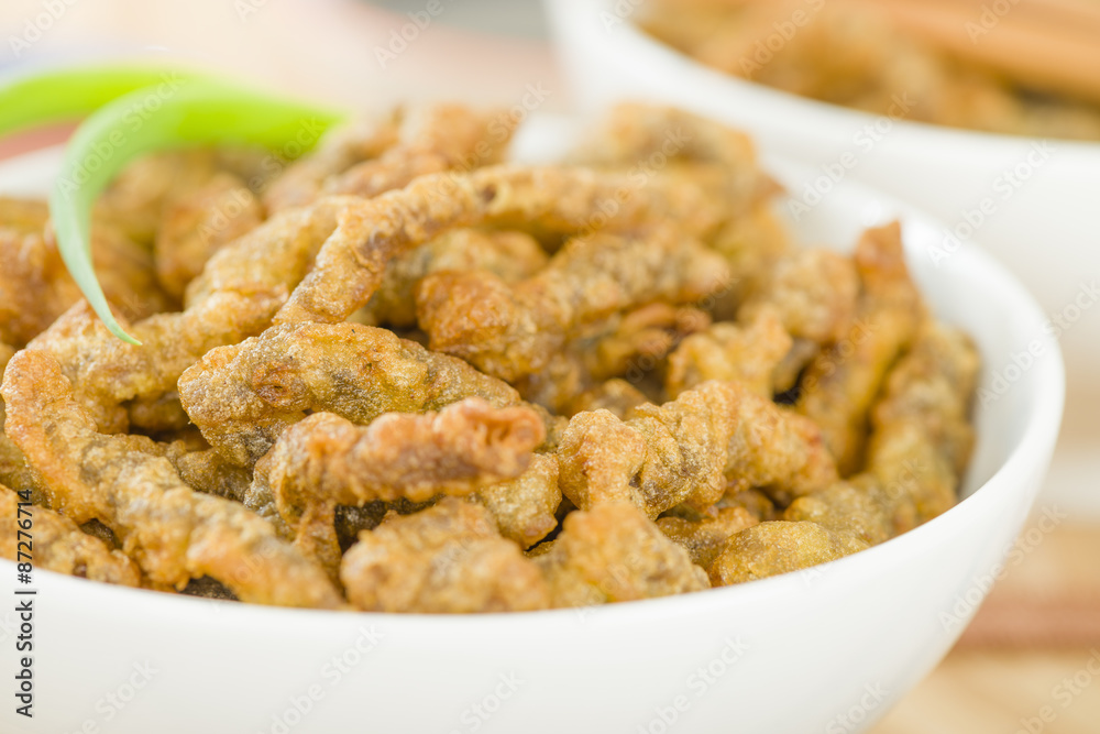 Crispy Beef - Oriental battered and deep-fried beef with sweet chilli sauce. Crispy Beef - Oriental battered and deep-fried beef with sweet chilli sauce.