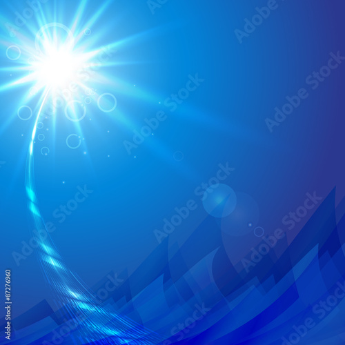Canvas Print Flash in the sky, lodestar