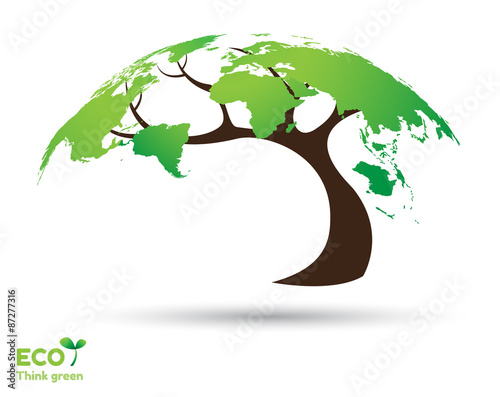 Ecology concept.Elements of this image furnished by NASA