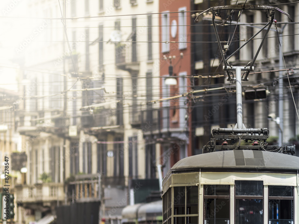 Milan city tramway, Italy