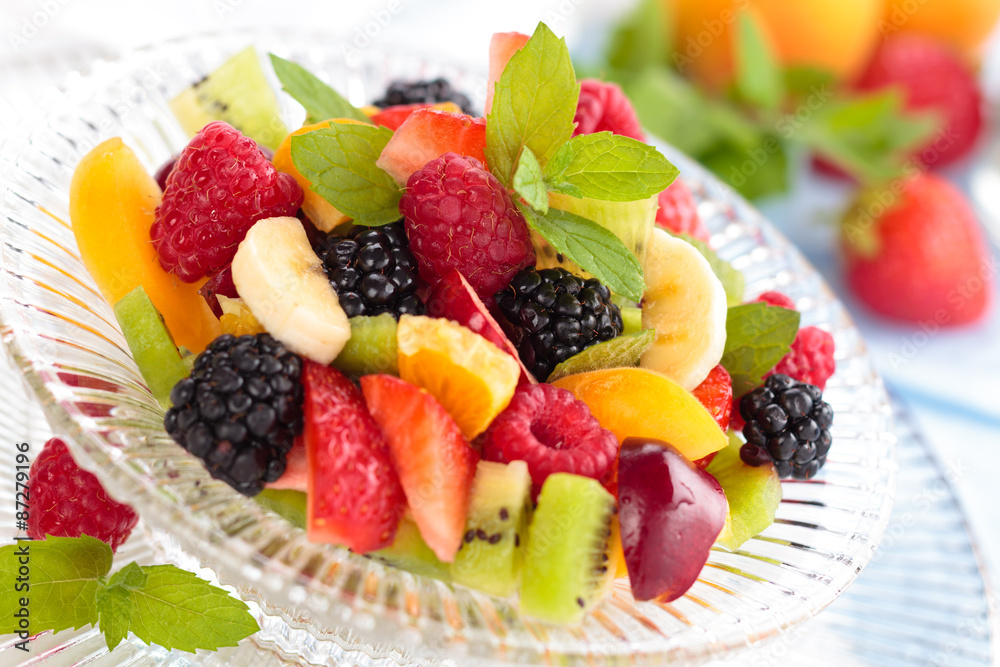 Fresh berries in bowl.