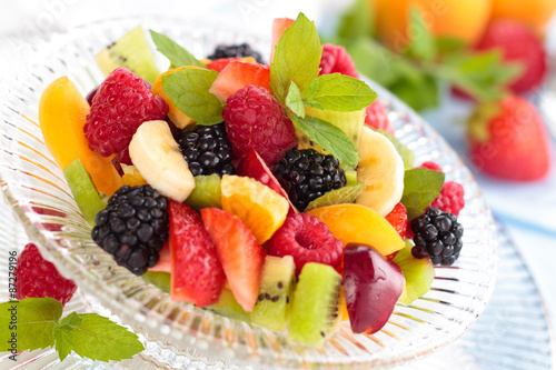 Fresh berries in bowl.