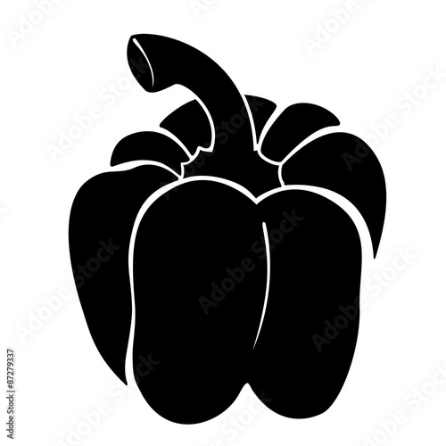 Bell pepper silhouette