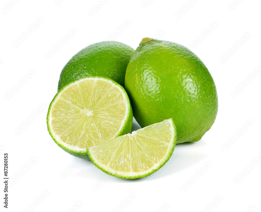 Lime isolated on white background Lime isolated on white background