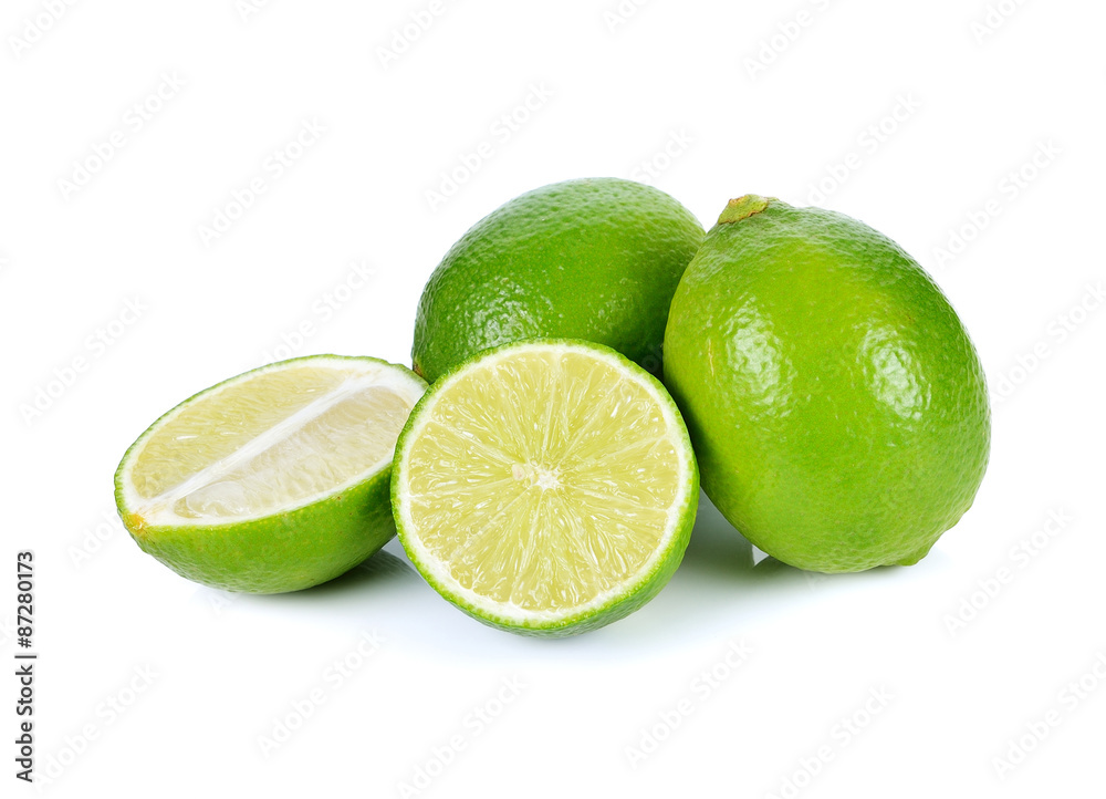 Lime isolated on white background Lime isolated on white background