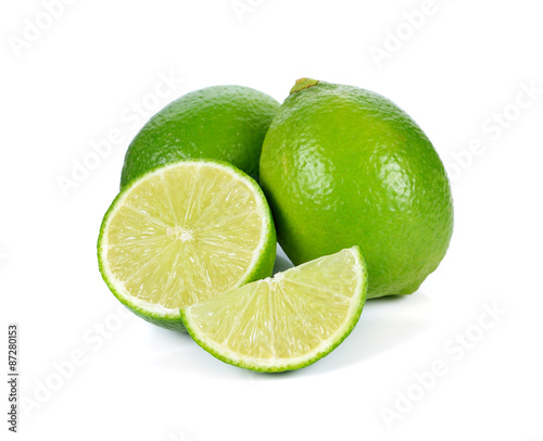 Lime isolated on white background