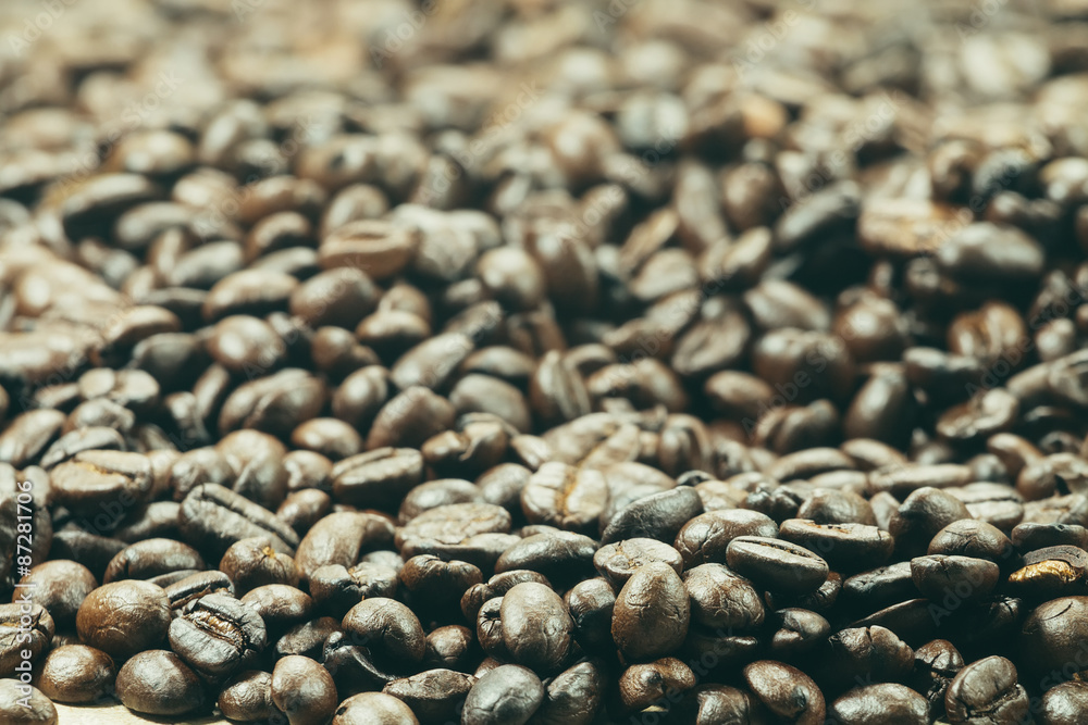 Obraz premium Coffee beans background