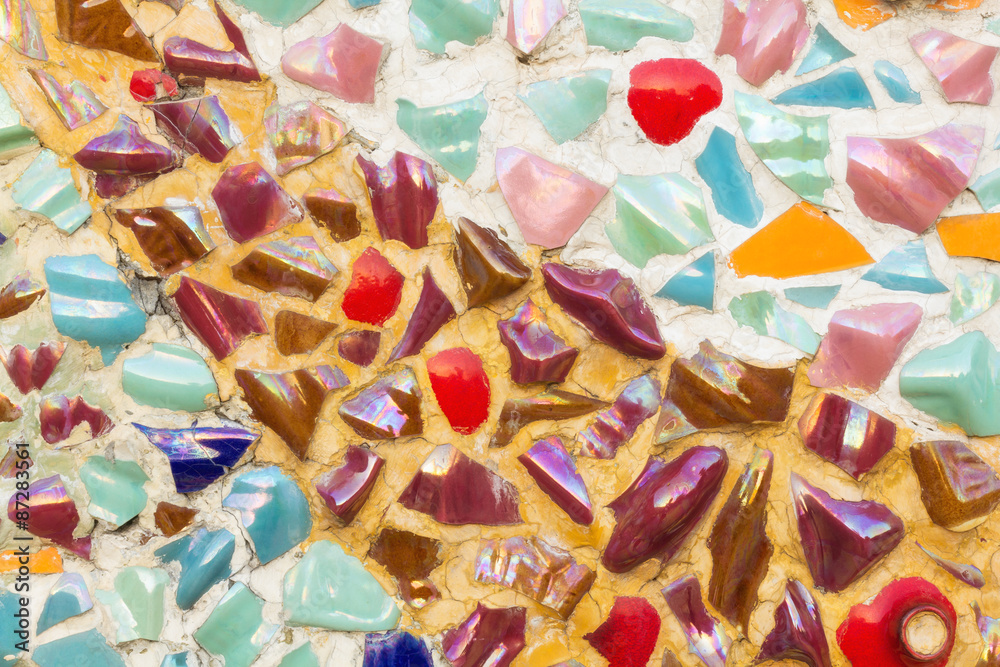 Colorful pebble pattern.