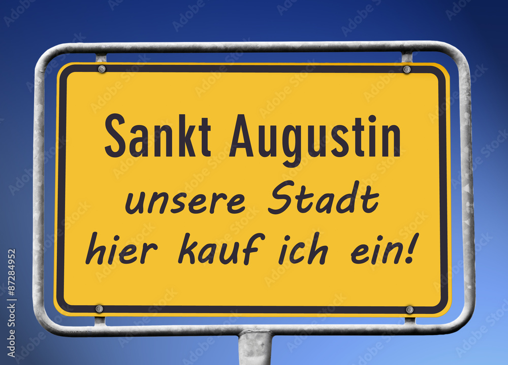 Sankt Augustin unsere Stadt,
hier kauf ich ein! Sankt Augustin unsere Stadt,
hier kauf ich ein!
