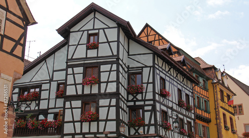 Alsace architecture village de Riquewihr 