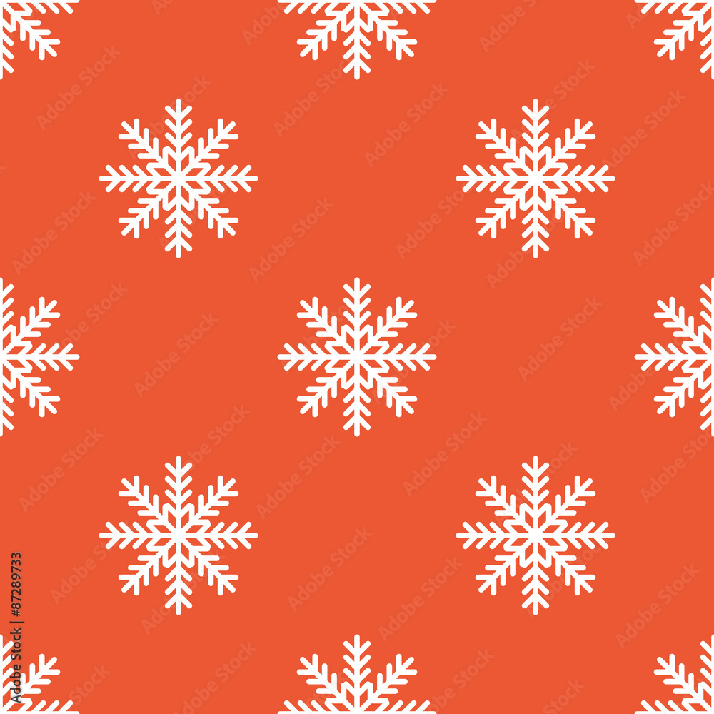 Orange snowflake pattern Orange snowflake pattern