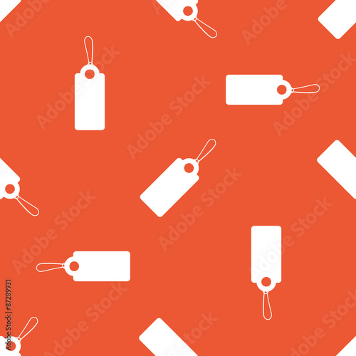 Orange string tag pattern