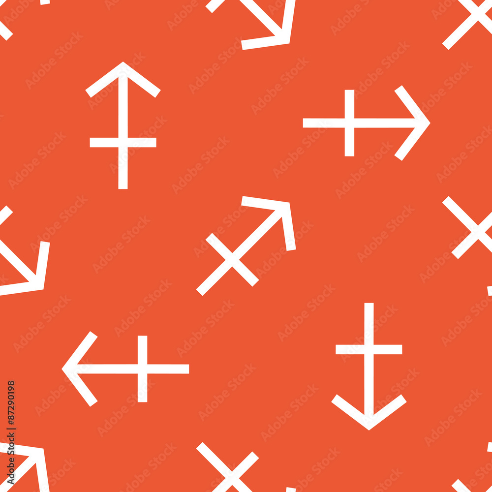 Orange Sagittarius pattern Orange Sagittarius pattern