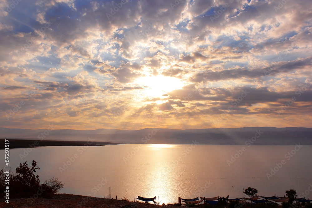 dawn over the Dead Sea, Israel
