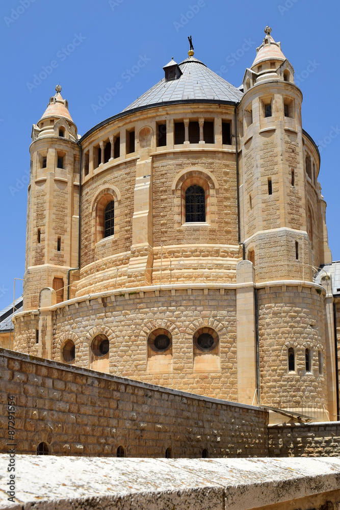 Dormition abbey on Mount Zion, Jerusalem, Israel