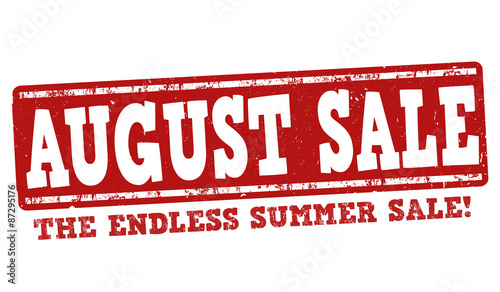 August sale stamp