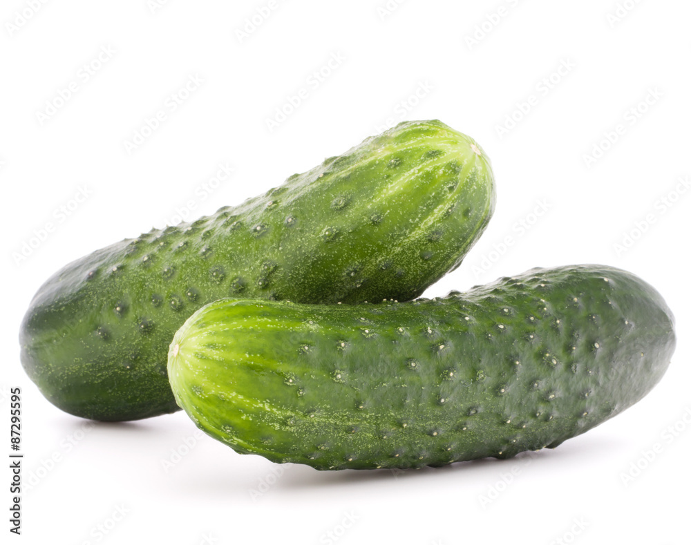Cucumber vegetable isolated on white background cutout Cucumber vegetable isolated on white background cutout