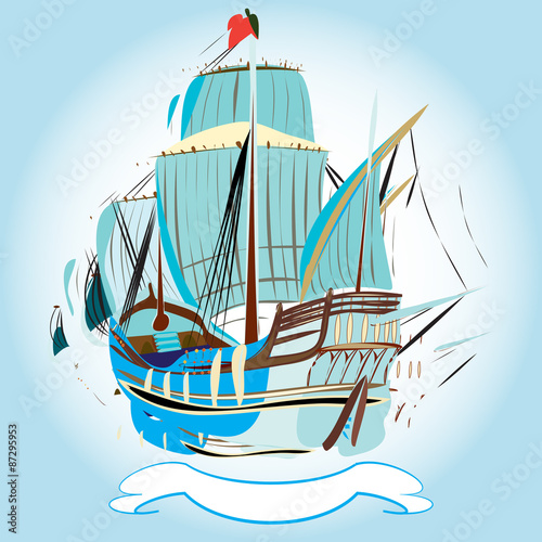 spanish galleon emblem