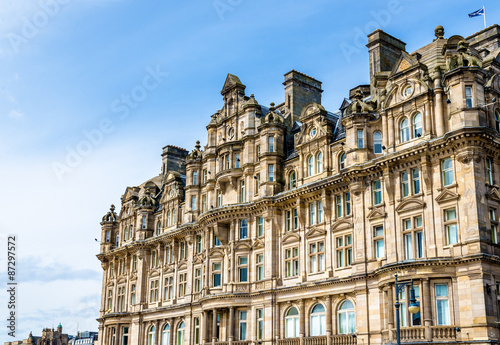 Historic building in the city centre of Edinburgh - Scotland photo