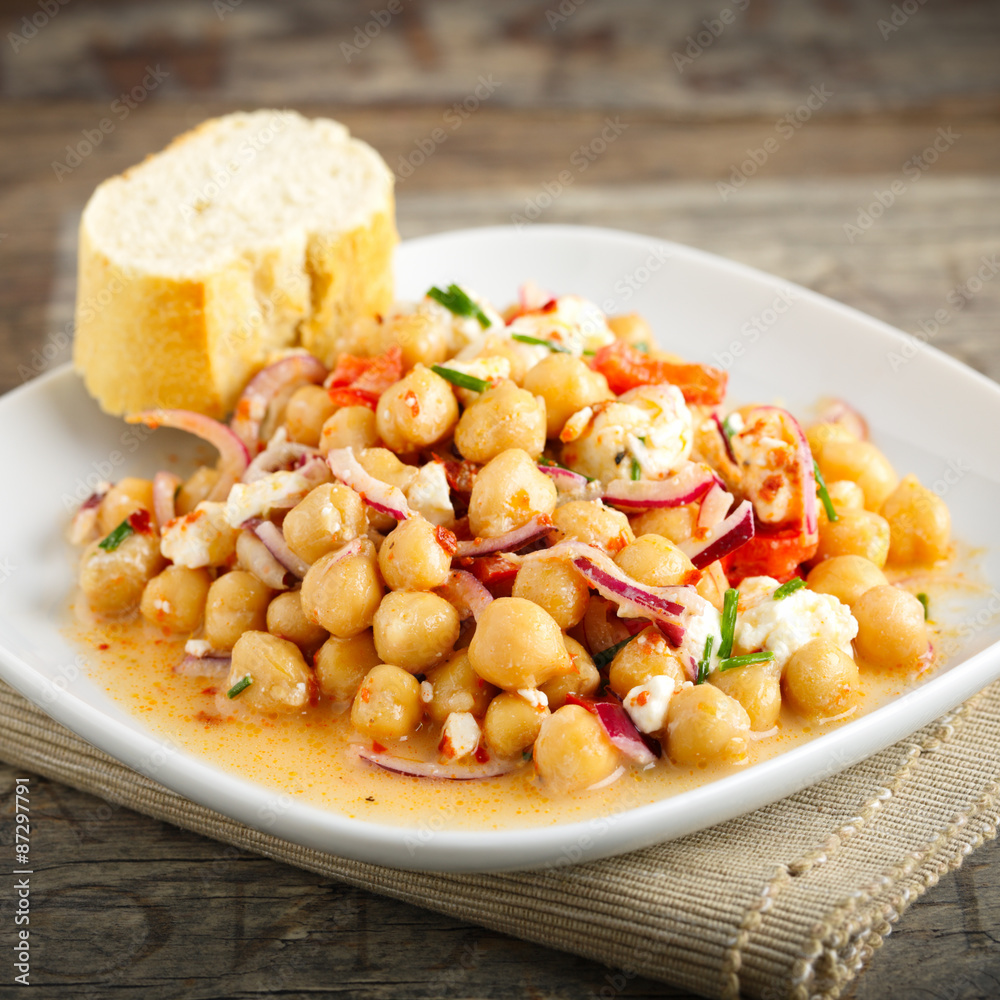 Kichererbsensalat - chick pea salad Kichererbsensalat - chick pea salad