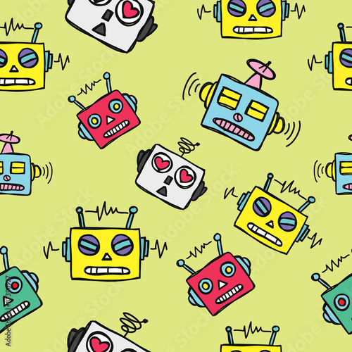 vintage robot background
