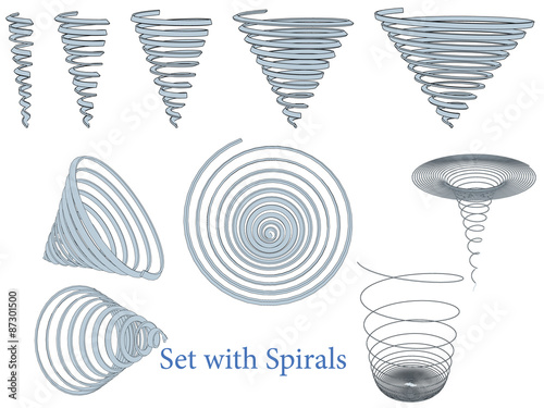 Set with spirals
