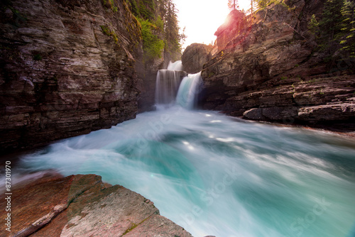  Saint Mary Falls at Glacier National Park - USA