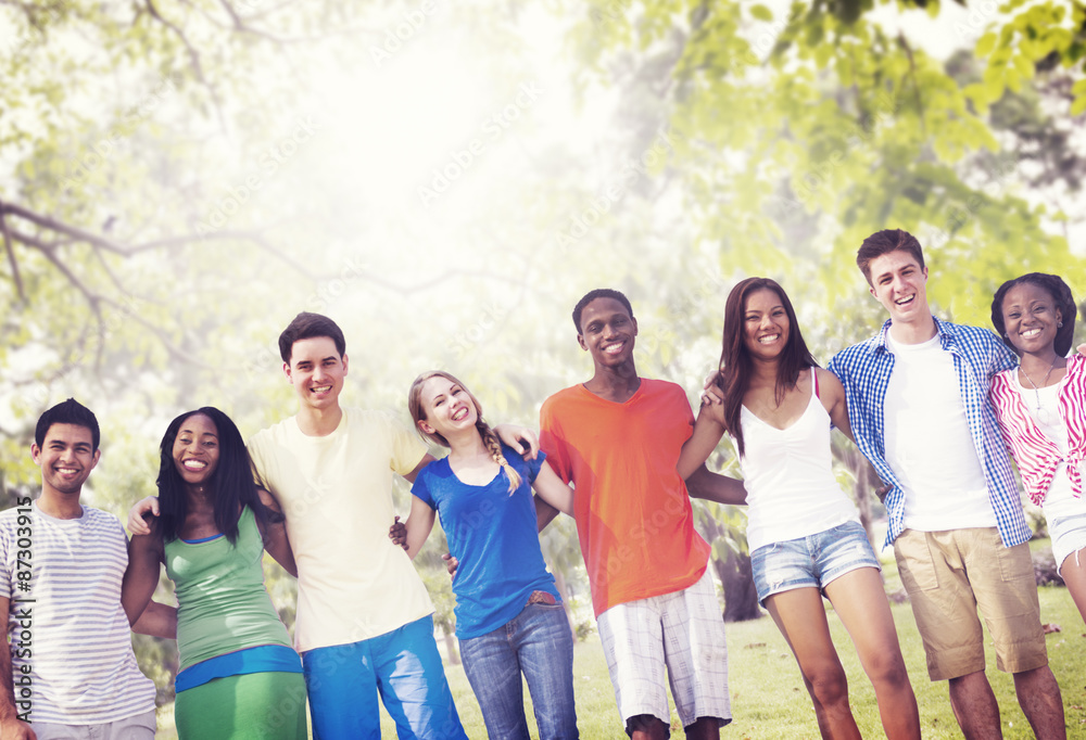 Diversity Friends Friendship Teamwork Huddle Concept Diversity Friends Friendship Teamwork Huddle Concept
