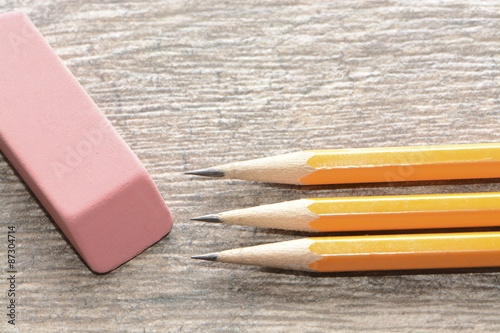 Pencils and Eraser