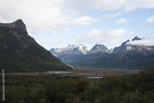 Vallée Carbajal, Cordillère des Andes, Patagonie, Terre de Feu, Argentine photo