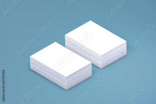 many cards stack of paper template to presentation