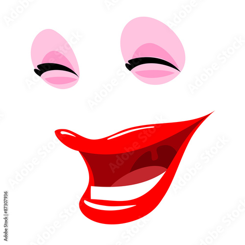 smiling face with eyes closed