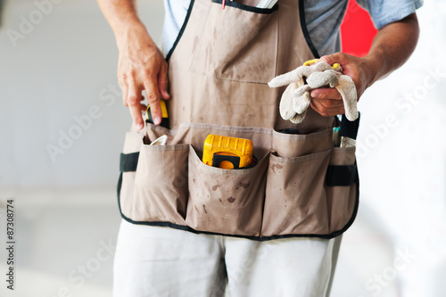 Tool in pocket in soft light