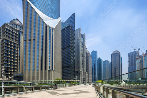 modern buildings and landmark in shanghai
