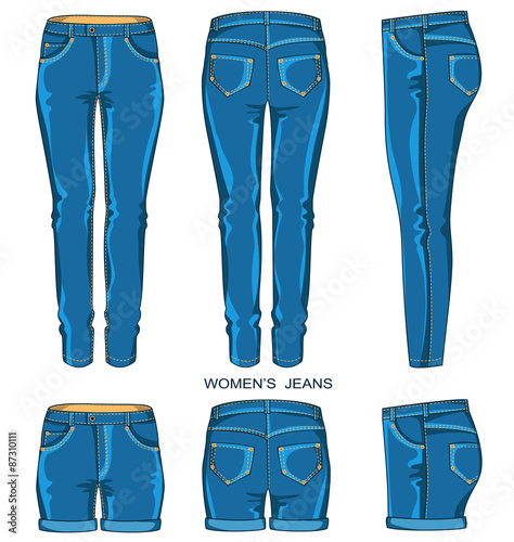 Women jeans pants and shorts