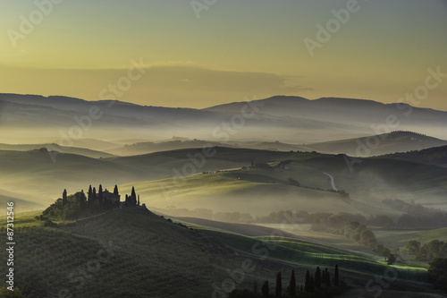 Hill top farm in Orcia Tuscany