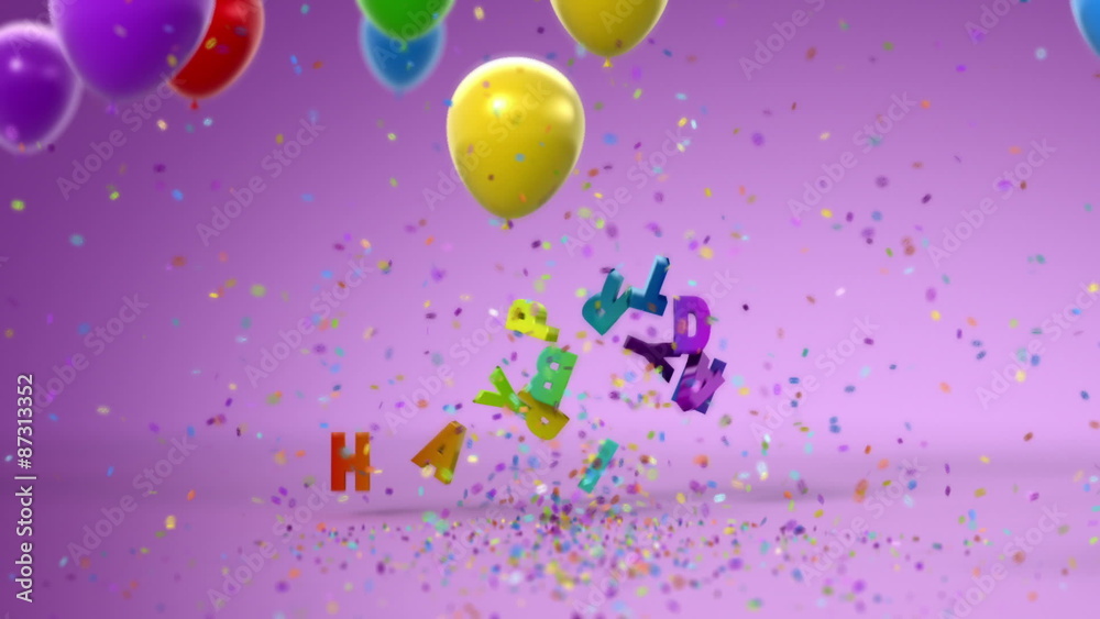 Happy Birthday, funny 3d animation. Full HD (See more animations with presents in my portfolio)