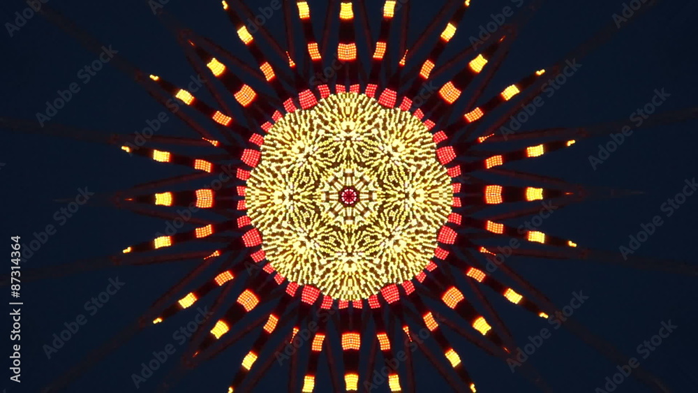 Blinking lights radial pattern