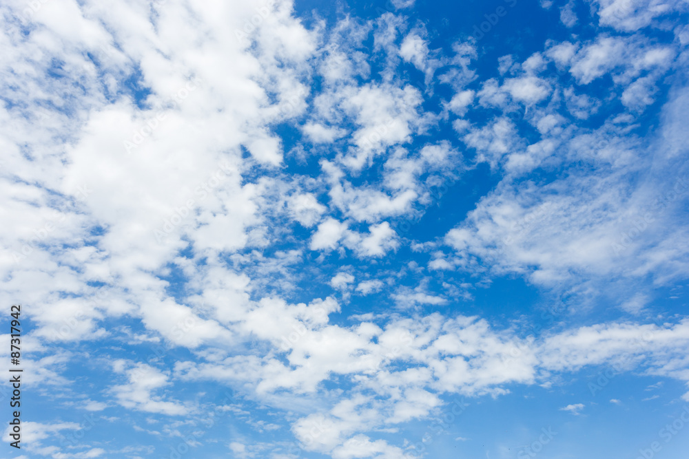 Obraz premium cloud in the blue sky abstract background
