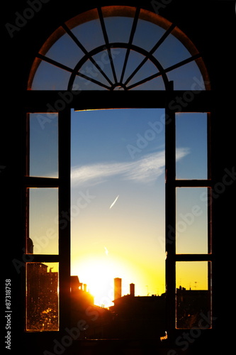 vista su Bologna dalla finestra di Palazzo d'Accursio photo