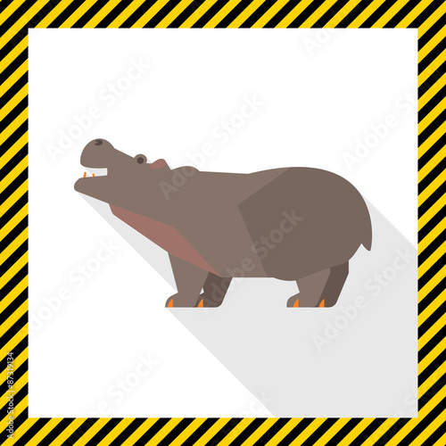 Hippopotamus icon