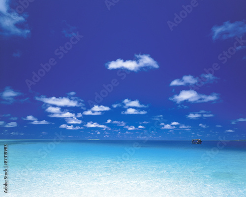 モルジブの海と空