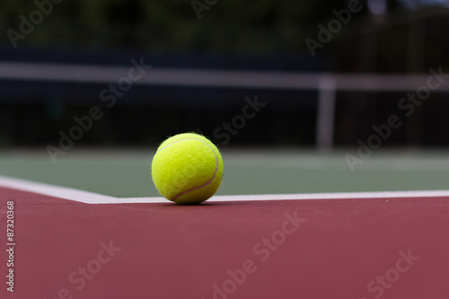 Tennis Ball on the court